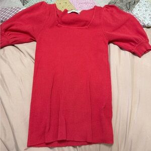Staccato Vibrant Red Knit Top